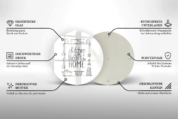 Deska kuchenna Napis, sentencja