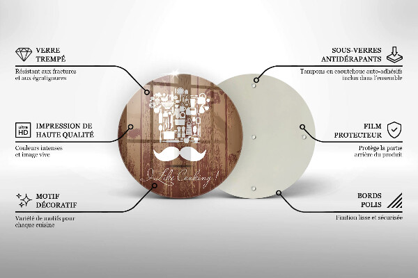 Deska kuchenna Napis I like cooking