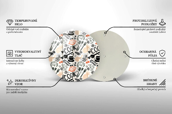 Deska kuchenna Rysunkowy motyw kuchenny