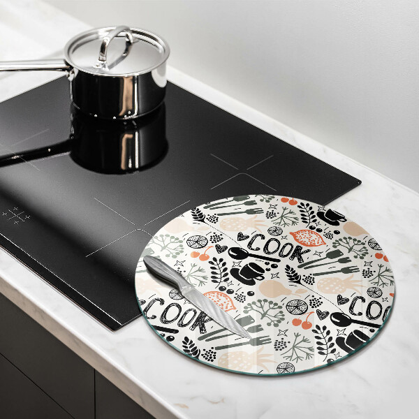 Deska kuchenna Rysunkowy motyw kuchenny