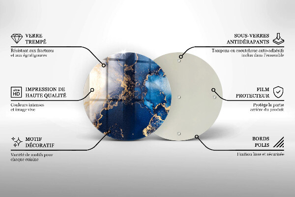 Deska kuchenna Eleganckie tło i złoto