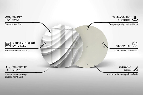Deska kuchenna Linie geometryczne