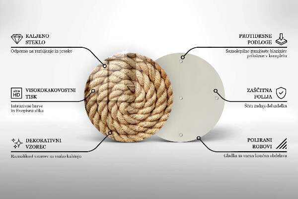 Deska kuchenna Gruba lina sznur