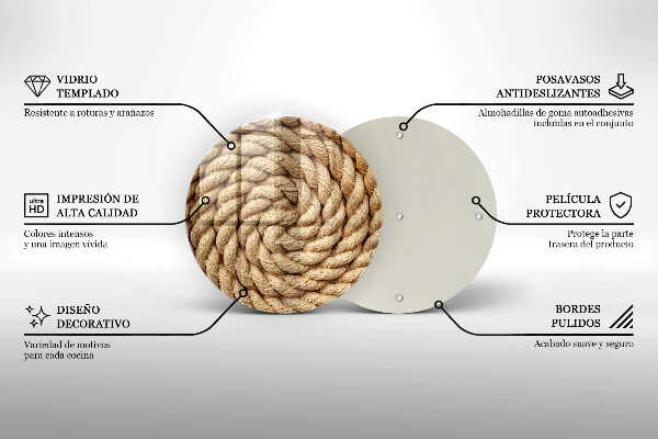 Deska kuchenna Gruba lina sznur