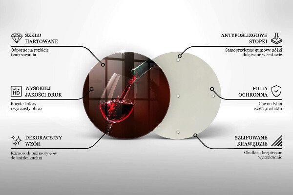 Deska kuchenna Kieliszek wina