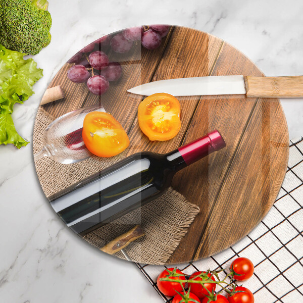 Deska kuchenna Butelka czerwonego wina