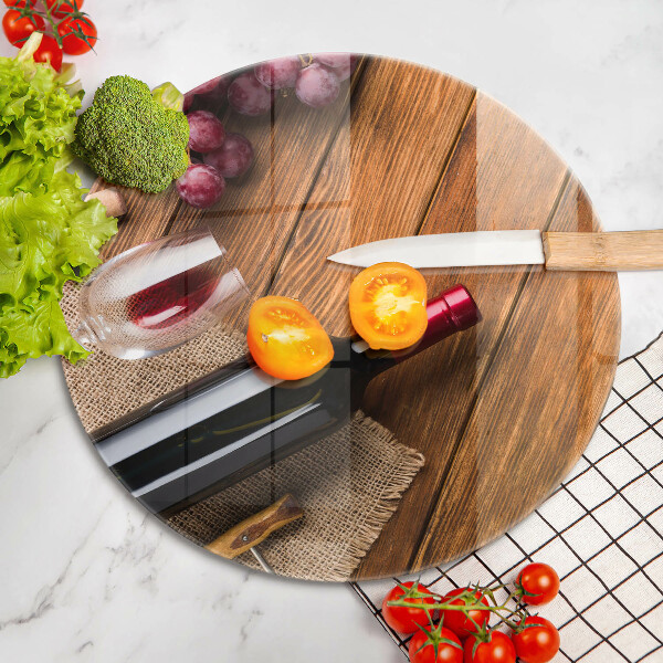 Deska kuchenna Butelka czerwonego wina