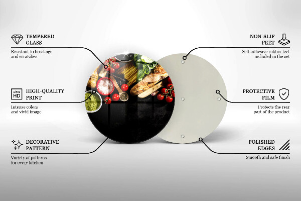 Deska kuchenna Włoskie składniki i przyprawy