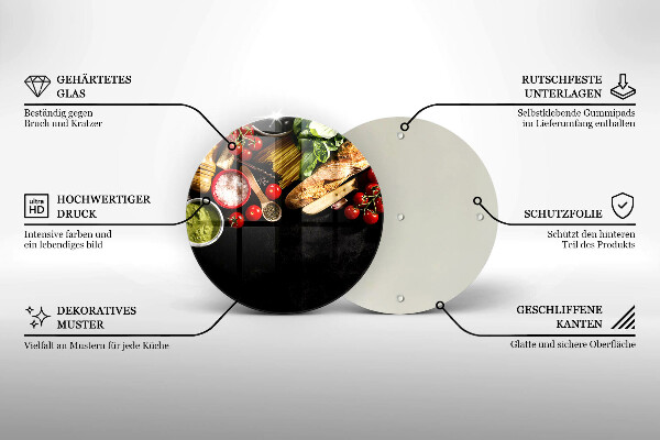 Deska kuchenna Włoskie składniki i przyprawy