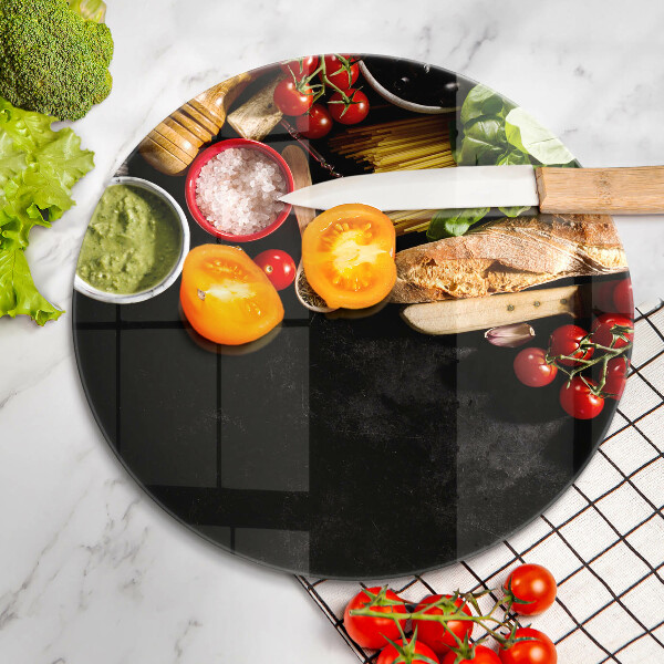 Deska kuchenna Włoskie składniki i przyprawy