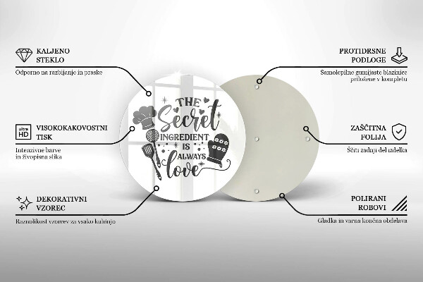 Deska kuchenna Napis, sentencja