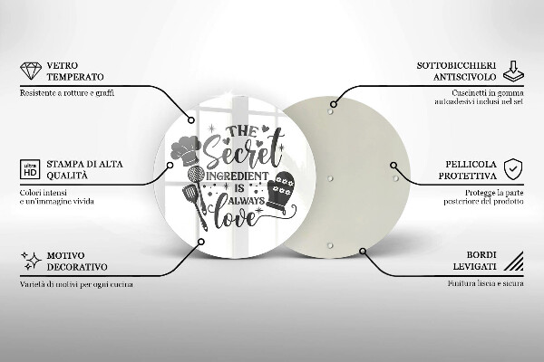 Deska kuchenna Napis, sentencja