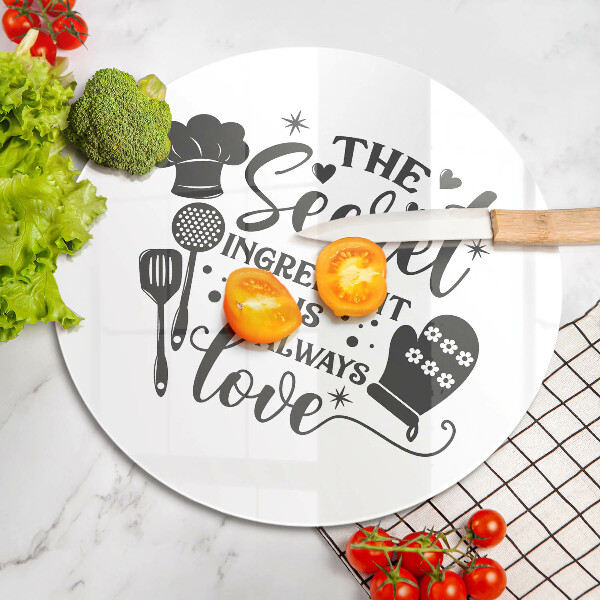 Deska kuchenna Napis, sentencja