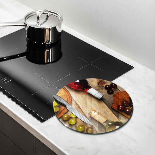 Deska kuchenna Butelki wina i winogrona