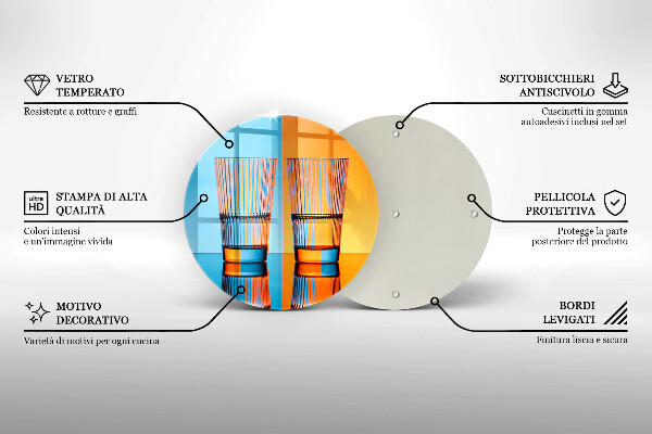 Deska kuchenna Dwie szklanki wody