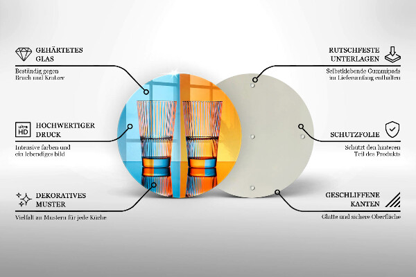 Deska kuchenna Dwie szklanki wody