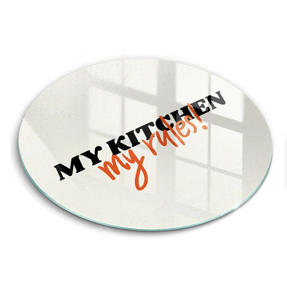 Deska kuchenna Napis My kitchen my rules