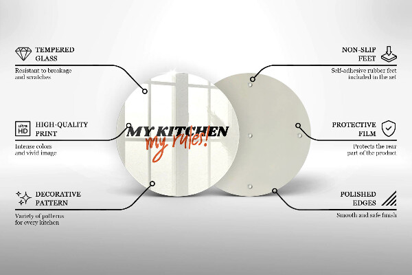 Deska kuchenna Napis My kitchen my rules