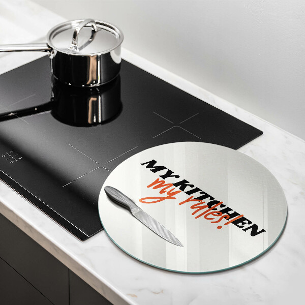 Deska kuchenna Napis My kitchen my rules