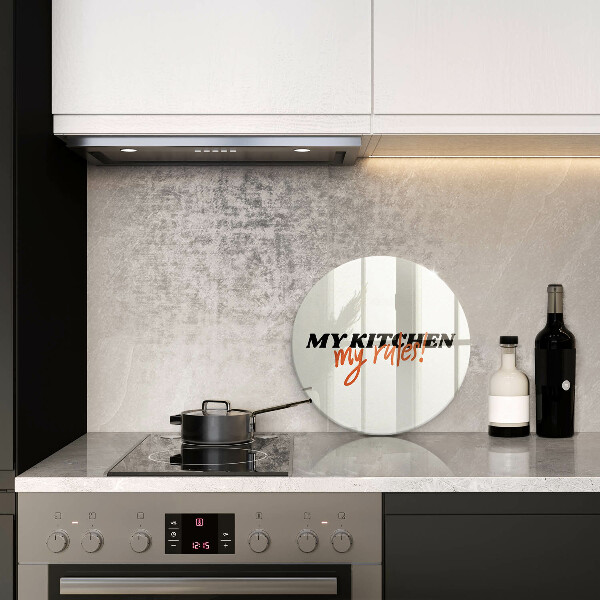 Deska kuchenna Napis My kitchen my rules