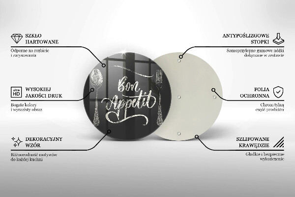 Deska kuchenna Napis Bon Appetit