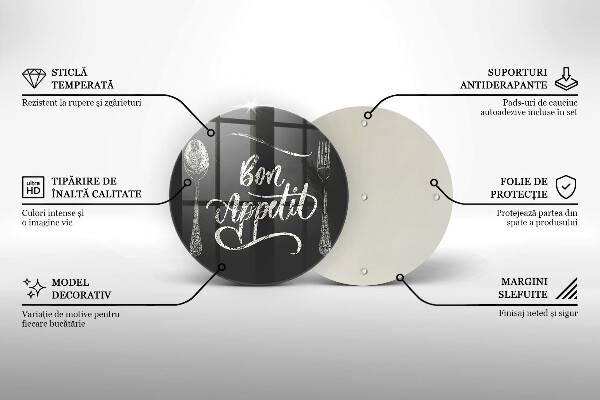 Deska kuchenna Napis Bon Appetit