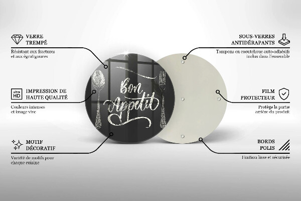 Deska kuchenna Napis Bon Appetit