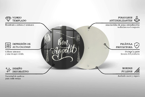 Deska kuchenna Napis Bon Appetit