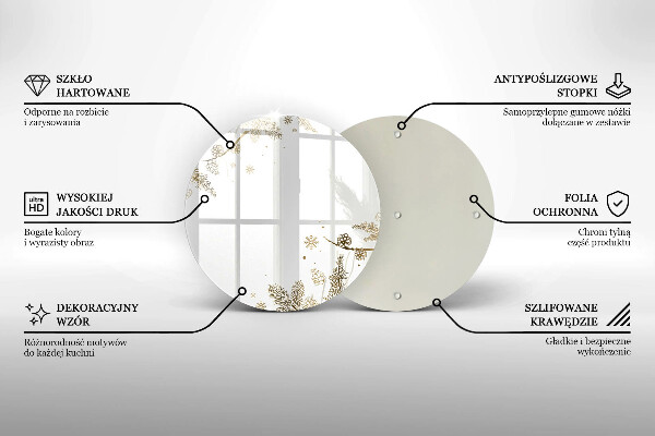 Deska kuchenna Zimowe dekoracje