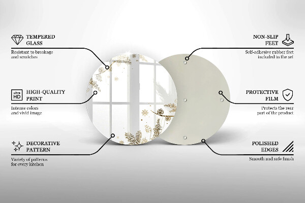 Deska kuchenna Zimowe dekoracje