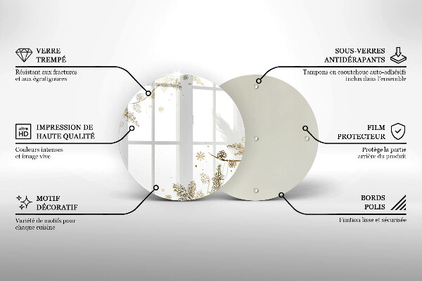 Deska kuchenna Zimowe dekoracje