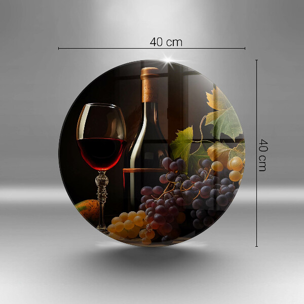 Deska kuchenna Kieliszek wina i winogrona