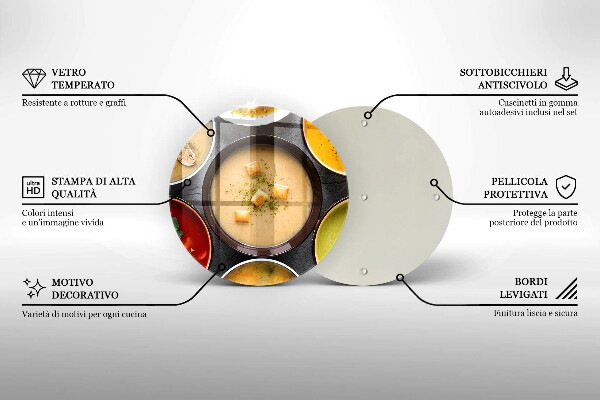 Deska kuchenna Kolorowe zupy