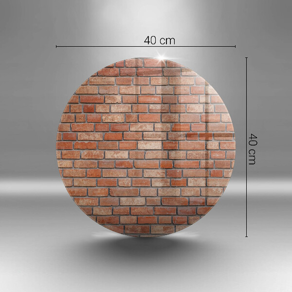 Deska kuchenna szklana Ceglana ściana mur