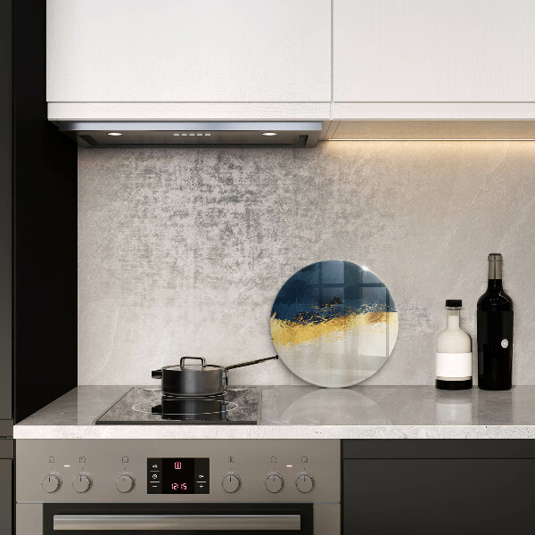 Deska kuchenna szklana Abstrakcja złoto