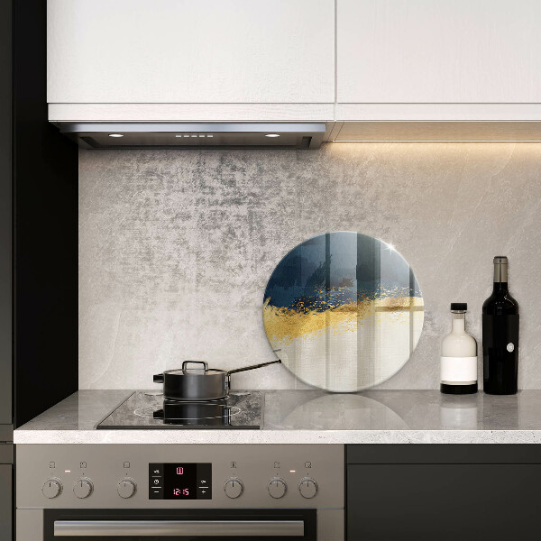 Deska kuchenna szklana Abstrakcja złoto