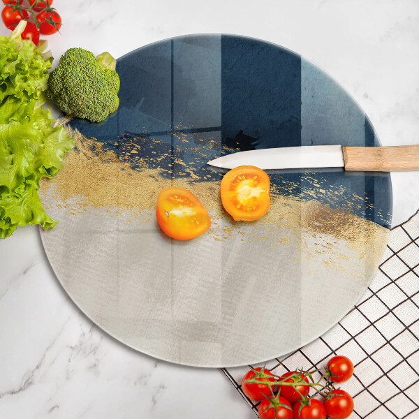 Deska kuchenna szklana Abstrakcja złoto