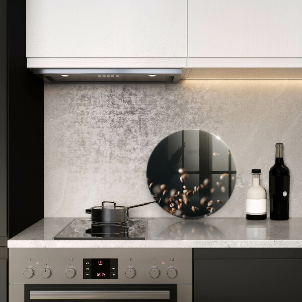 Deska kuchenna szklana Spadające ziarna kawy