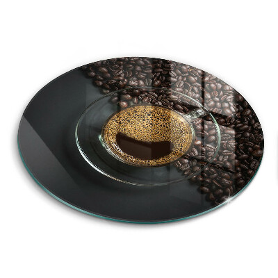 Deska kuchenna szklana Kawa i ziarna