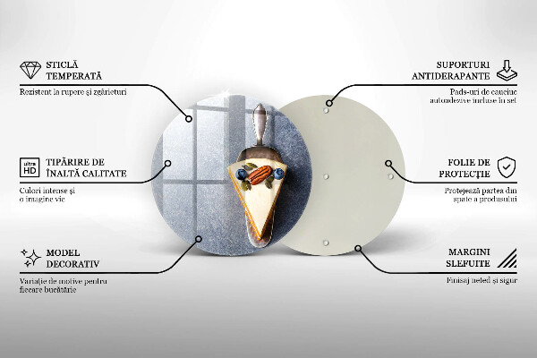 Deska kuchenna szklana Kawałek tortu