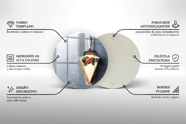 Deska kuchenna szklana Kawałek tortu