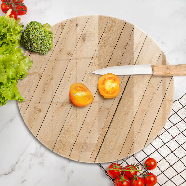 Szklana deska kuchenna Delikatne drewniane deski