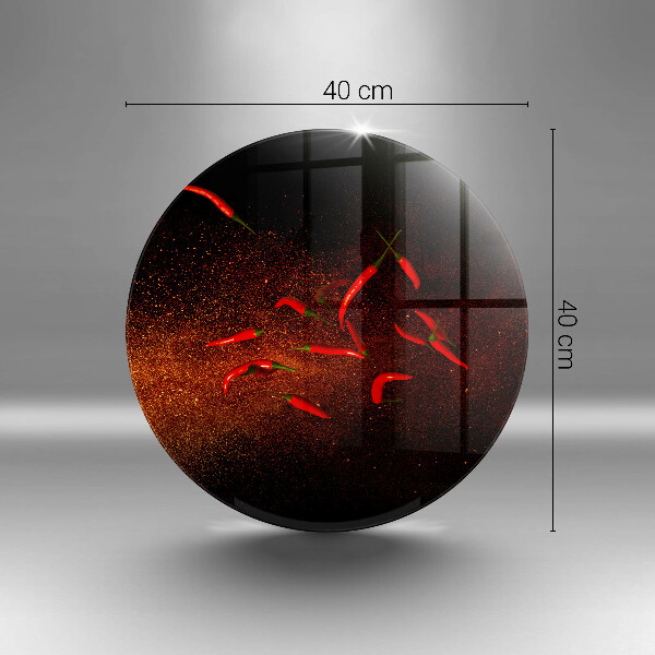 Szklana deska kuchenna Ostre papryczki chili