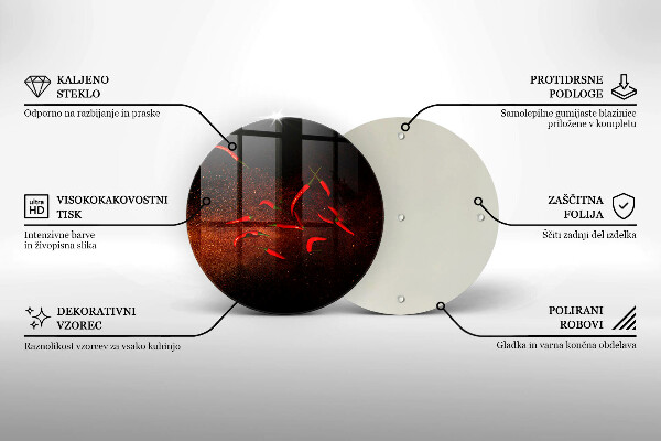Szklana deska kuchenna Ostre papryczki chili