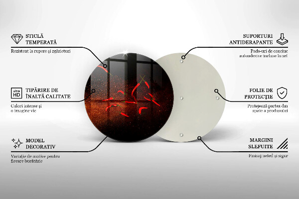 Szklana deska kuchenna Ostre papryczki chili