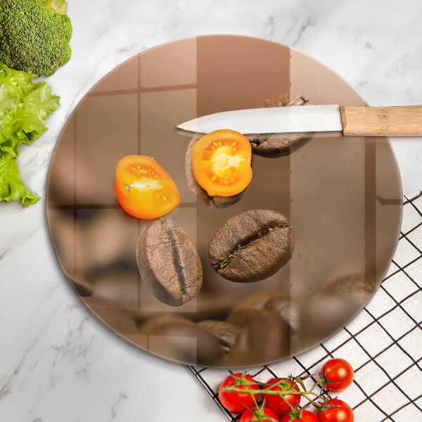 Szklana deska kuchenna Ziarna kawy