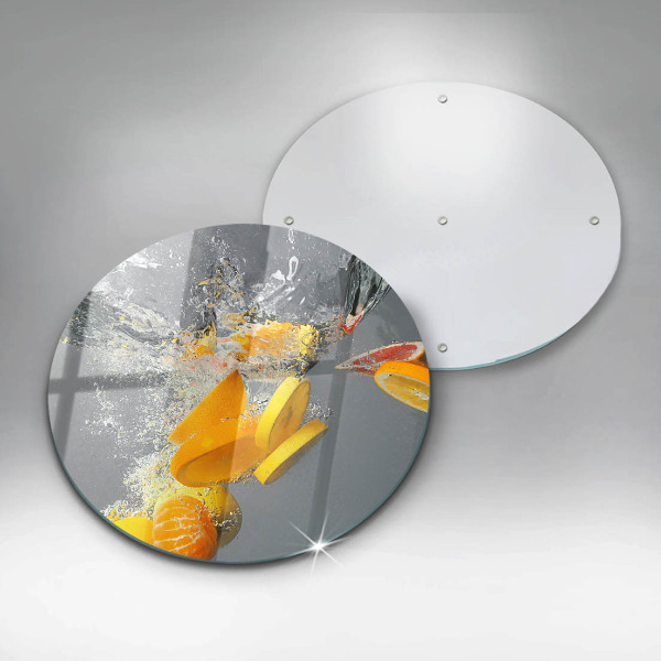 Szklana deska kuchenna Cytryny w wodzie