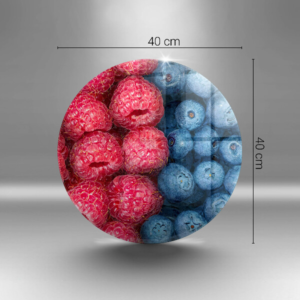 Szklana deska kuchenna Owoce maliny i borówki