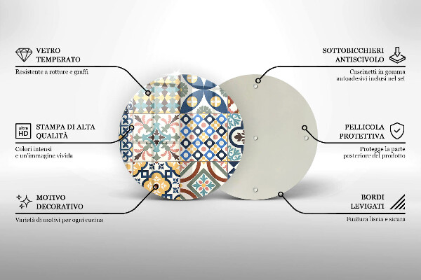 Deska kuchenna szklana Ozdobne płytki kafelki