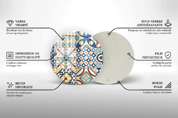 Deska kuchenna szklana Ozdobne płytki kafelki